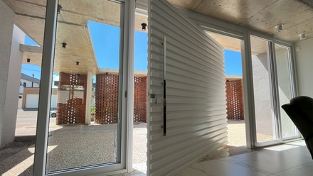 puerta abatible exterior de pvc